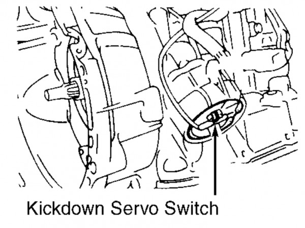Hyundai Elantra Kickdown Servo Switch (A/T) Location