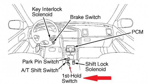 Acura CL First Hold Switch Location