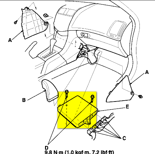Honda Accord PCM - ECM - TCM Location