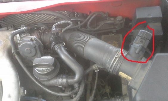 Volkswagen Jetta Mass Air Flow (MAF) Location