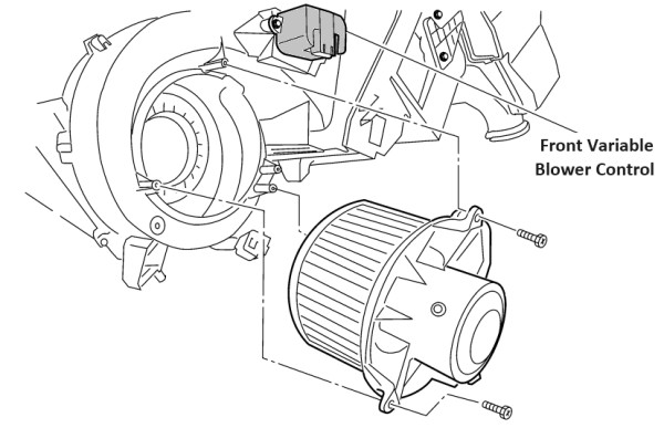 Nissan Armada Front Variable Blower Control (Blower Amplifier or Fan Amplifier)