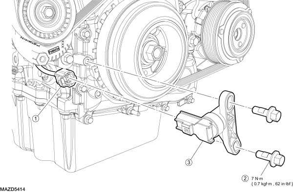 Mazda Tribute Crankshaft Position Sensor Location