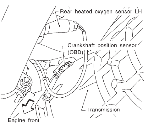 Infiniti QX4 Crankshaft Position Sensor Location