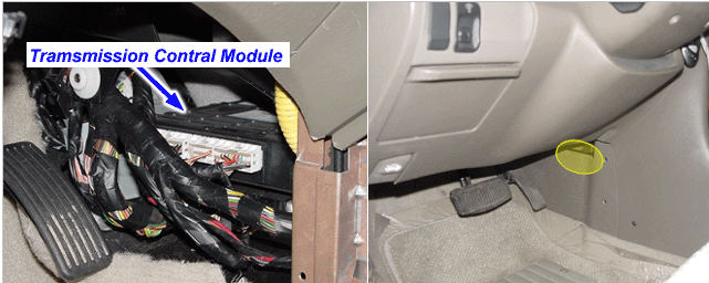 2001 Hyundia Sonata ECM TCM Location