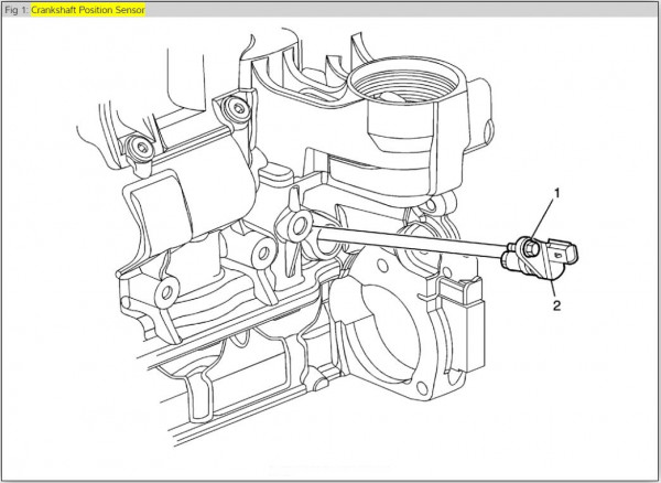 Chevrolet Equinox Crankshaft Position Sensor Location