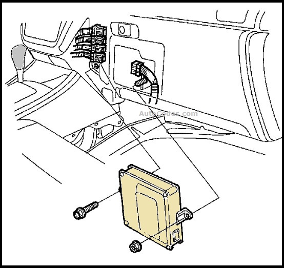 Acura MDX Powertrain Control Module PCM Location