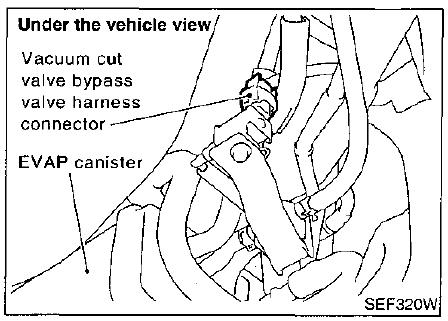 1999 Infiniti G20 EVAP Vaccum Cut Valve