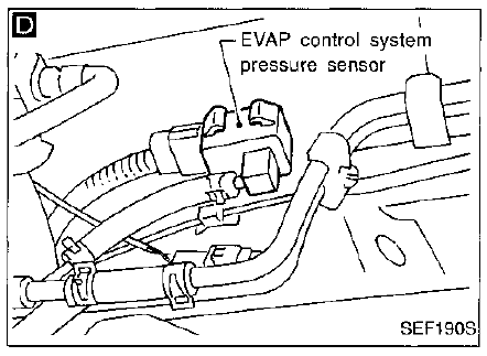 1997 Nissan Pickup EVAP Pressure Sensor Location