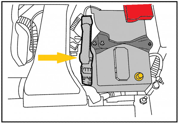 2007 Nissan Altima Engine Control Module (ECM) Location