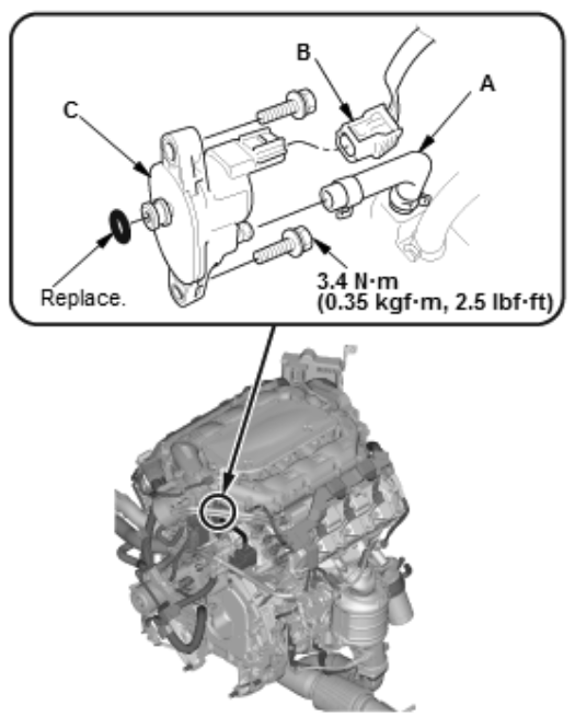 Honda Pilot EVAP Purge Control Valve Location