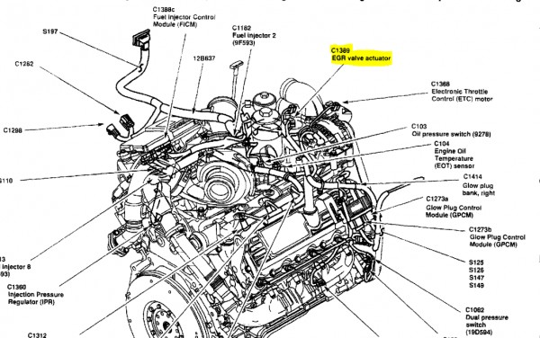 ford f350 f350 egr location