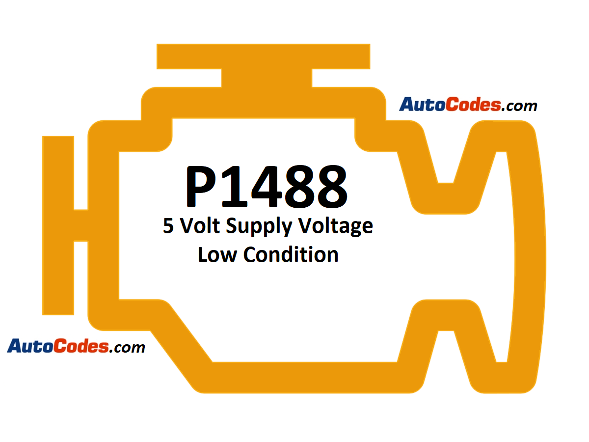 OBDII Code P1488 Dodge - 5 Volt Supply Voltage Low Condition - AutoCodes.com