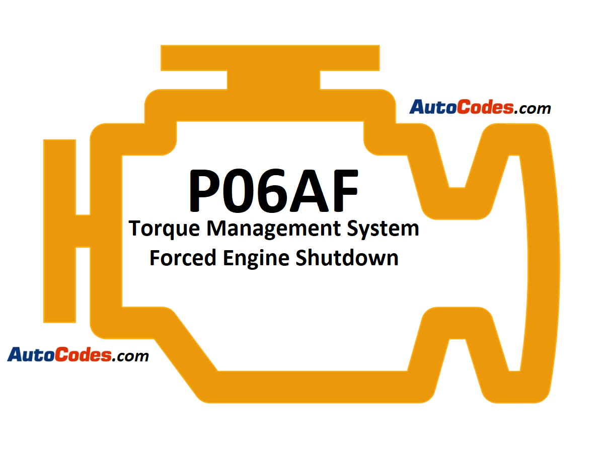 OBDII Code P06AF GMC - Torque Management System Forced Engine Shutdown - AutoCodes.com