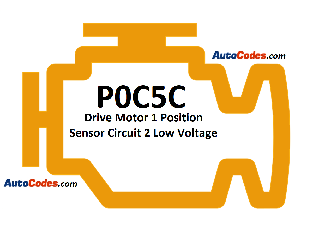 OBDII Code P0C5C 2016 GMC Sierra - Drive Motor Position Sensor Circuit 2 Low Voltage - AutoCodes.com