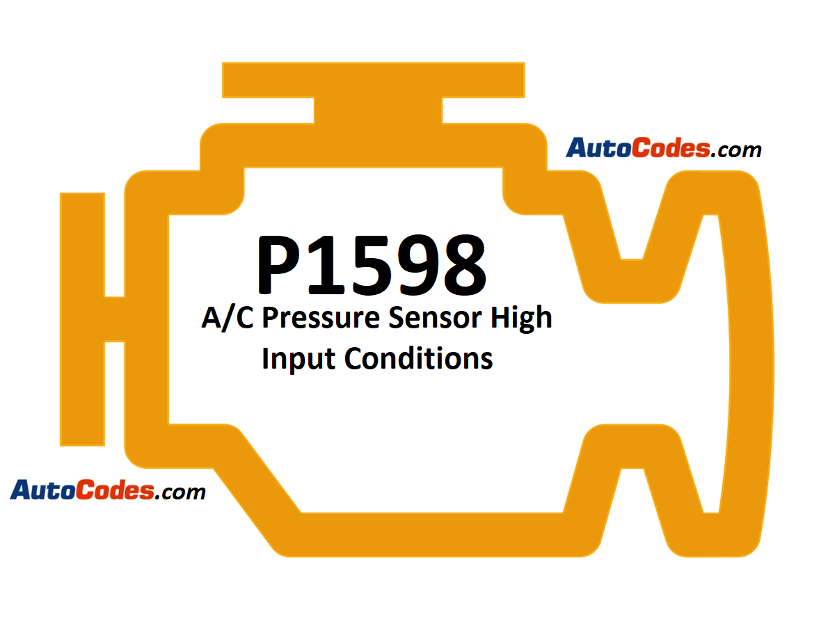 OBDII Code P1598 Chrysler - A/C Pressure Sensor High Input Conditions