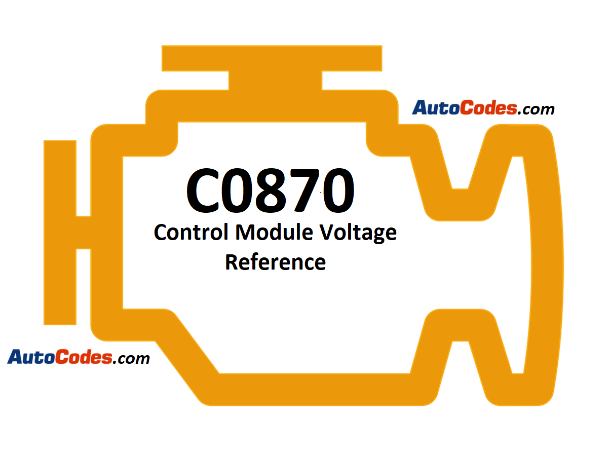 OBDII Code C0870 2014 GMC Sierra - Control Module Voltage Reference - AutoCodes.com