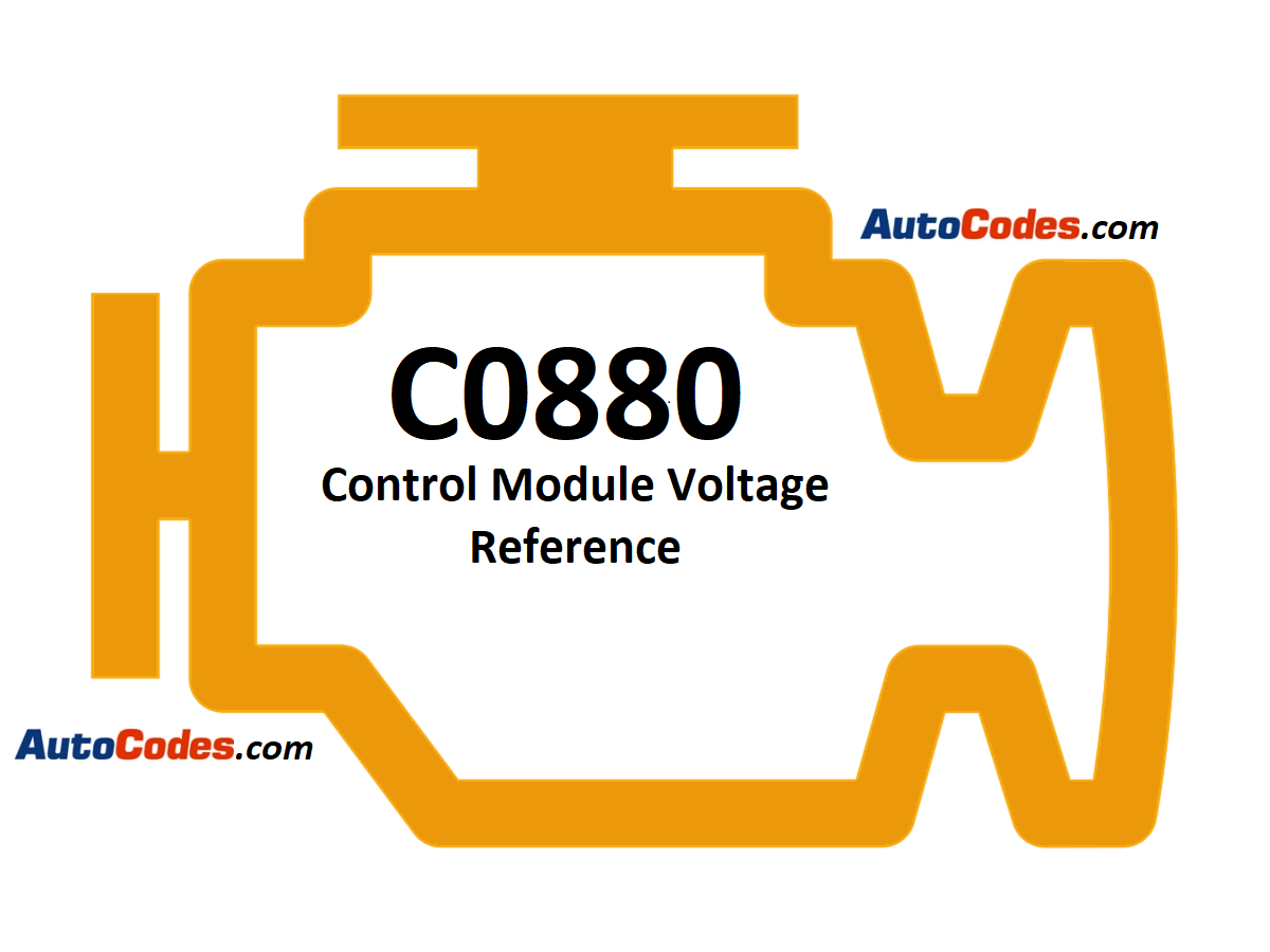 OBDII Code C0880 Chevrolet - Control Module Voltage Reference - AutoCodes.com