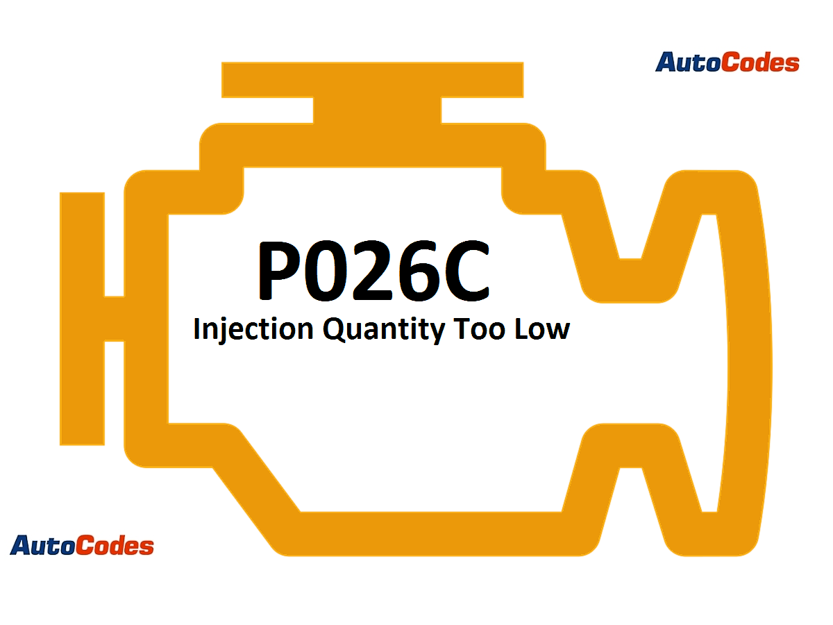 OBDII Code P026C 2014 GMC Sierra - Injection Quantity Too Low - AutoCodes.com