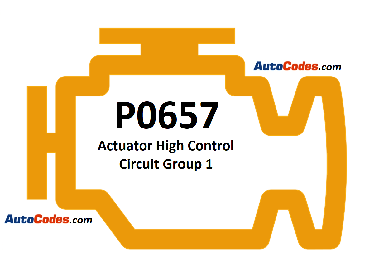 OBDII Code P0657 Buick - Actuator High Control Circuit Group 1 - AutoCodes.com