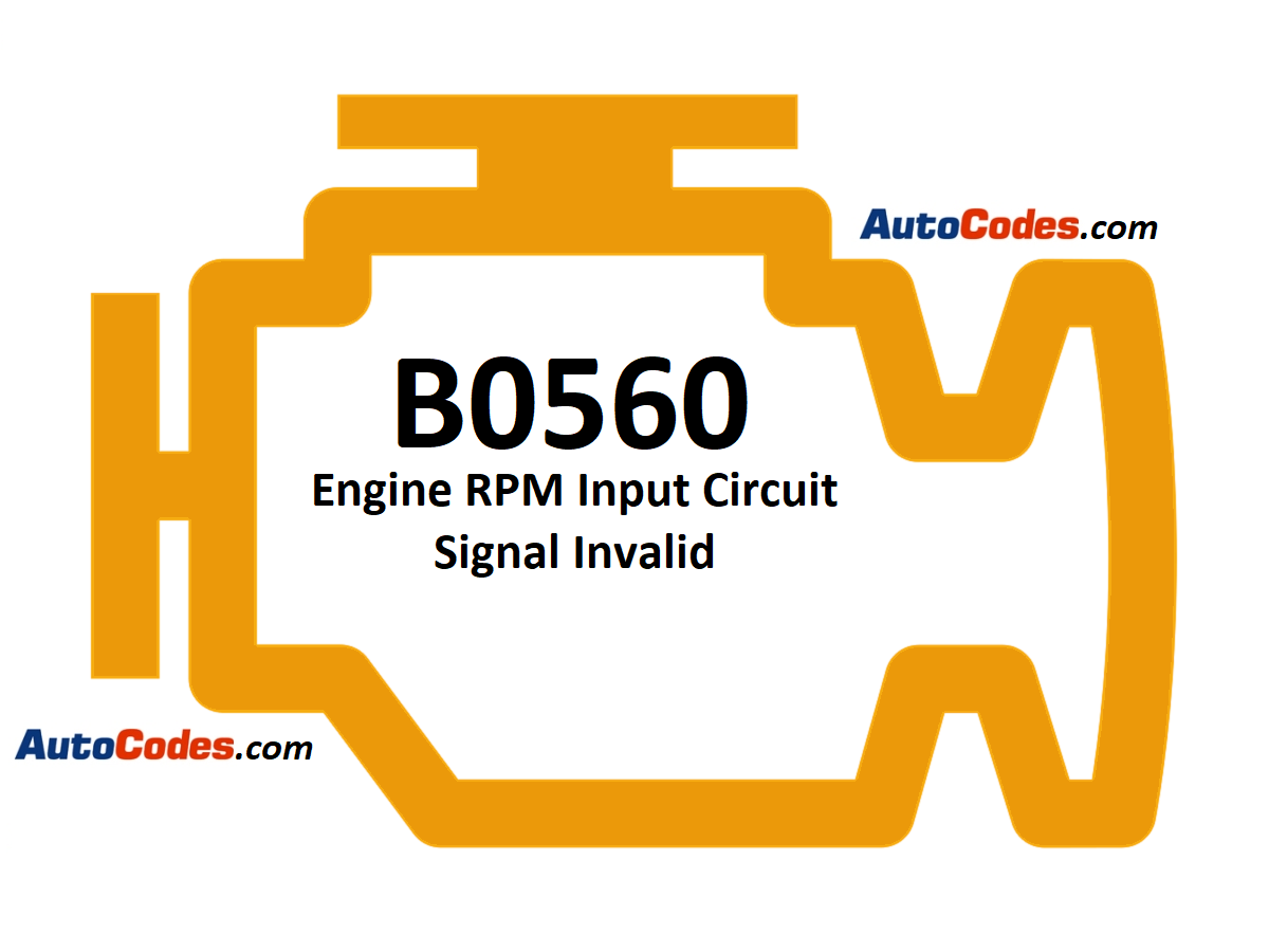 OBDII Code B0560 2017 Chevrolet Silverado - Engine RPM Input Circuit Signal Invalid - AutoCodes.com