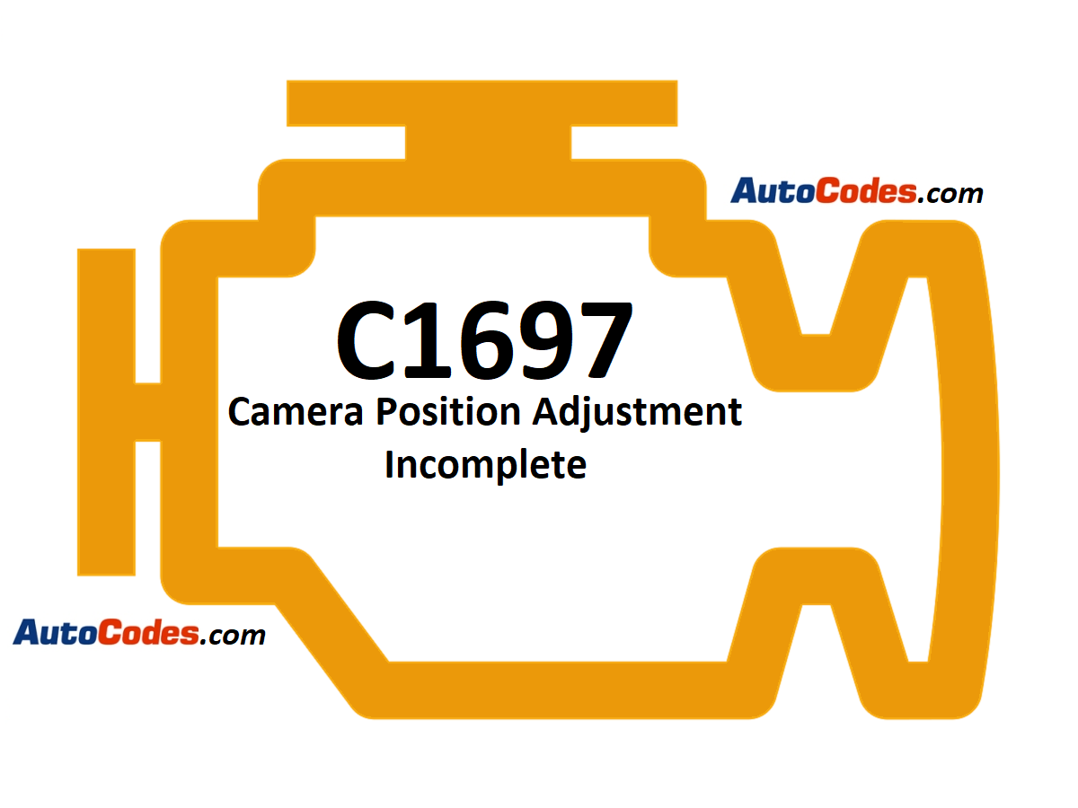 OBDII Code C1697 Lexus - Camera Position Adjustment Incomplete - AutoCodes.com